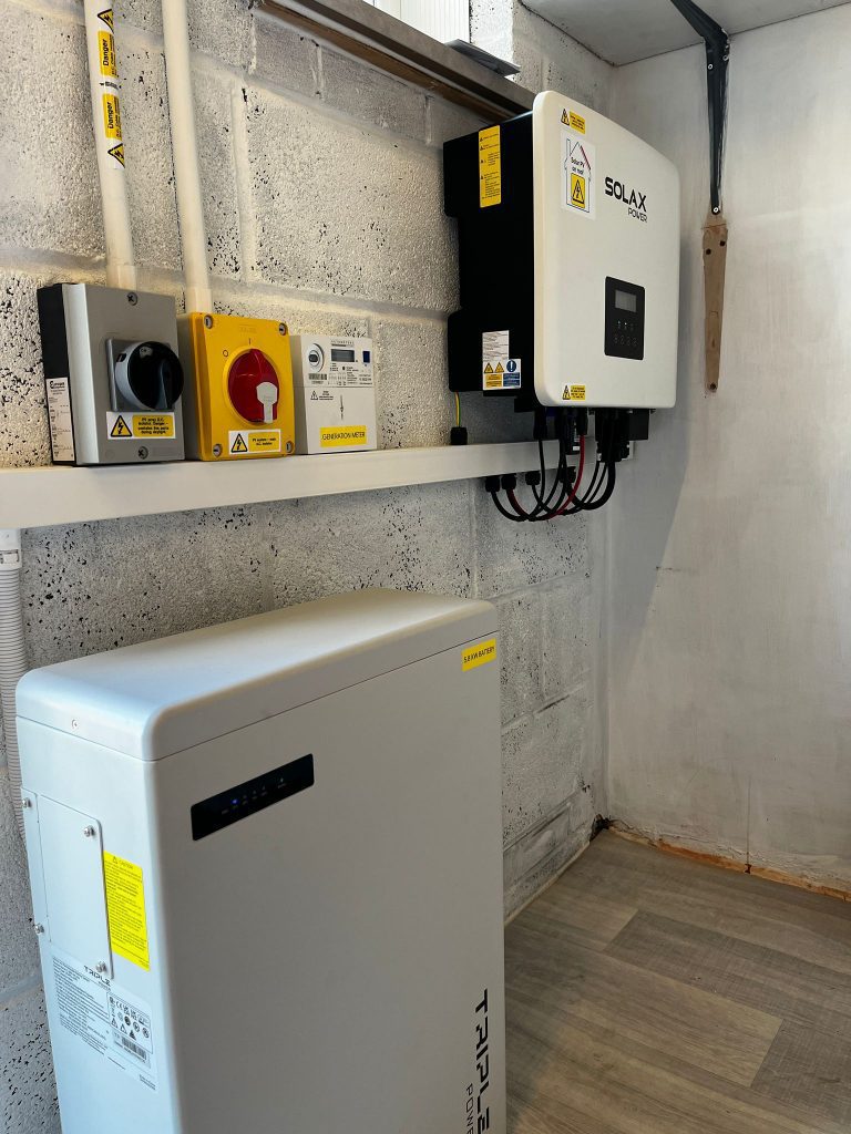 Solax battery storage and hybrid inverter installation St Albans